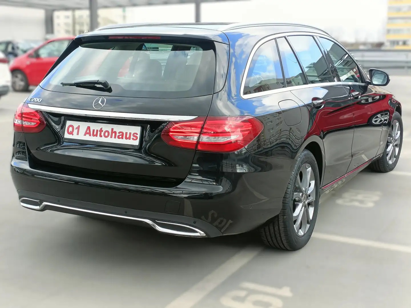 Mercedes-Benz C 200 C 200 T AVANTG. 9G/LED/LEDERBEIGE/AMB/SHZ/TOTW/AHK Schwarz - 2