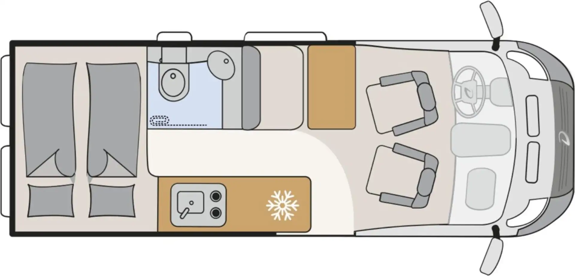 Dethleffs Globetrail 600 DK Fiat *inkl LTE Router, Markise Weiß - 2