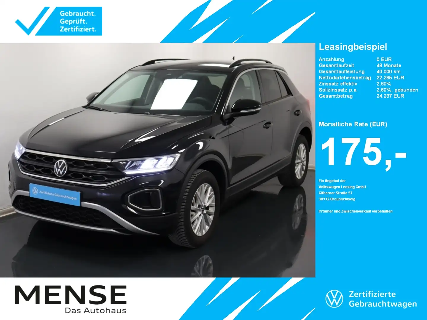 Volkswagen T-Roc 1.0 l TSI OPF Life |VirtualCP|CarPlay|LM Noir - 1