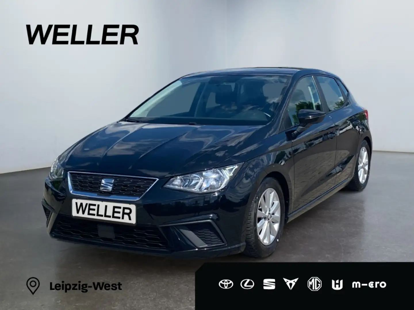 SEAT Ibiza 1.0 MPI Style *Navi*Allwetter*Bluetooth* Schwarz - 1