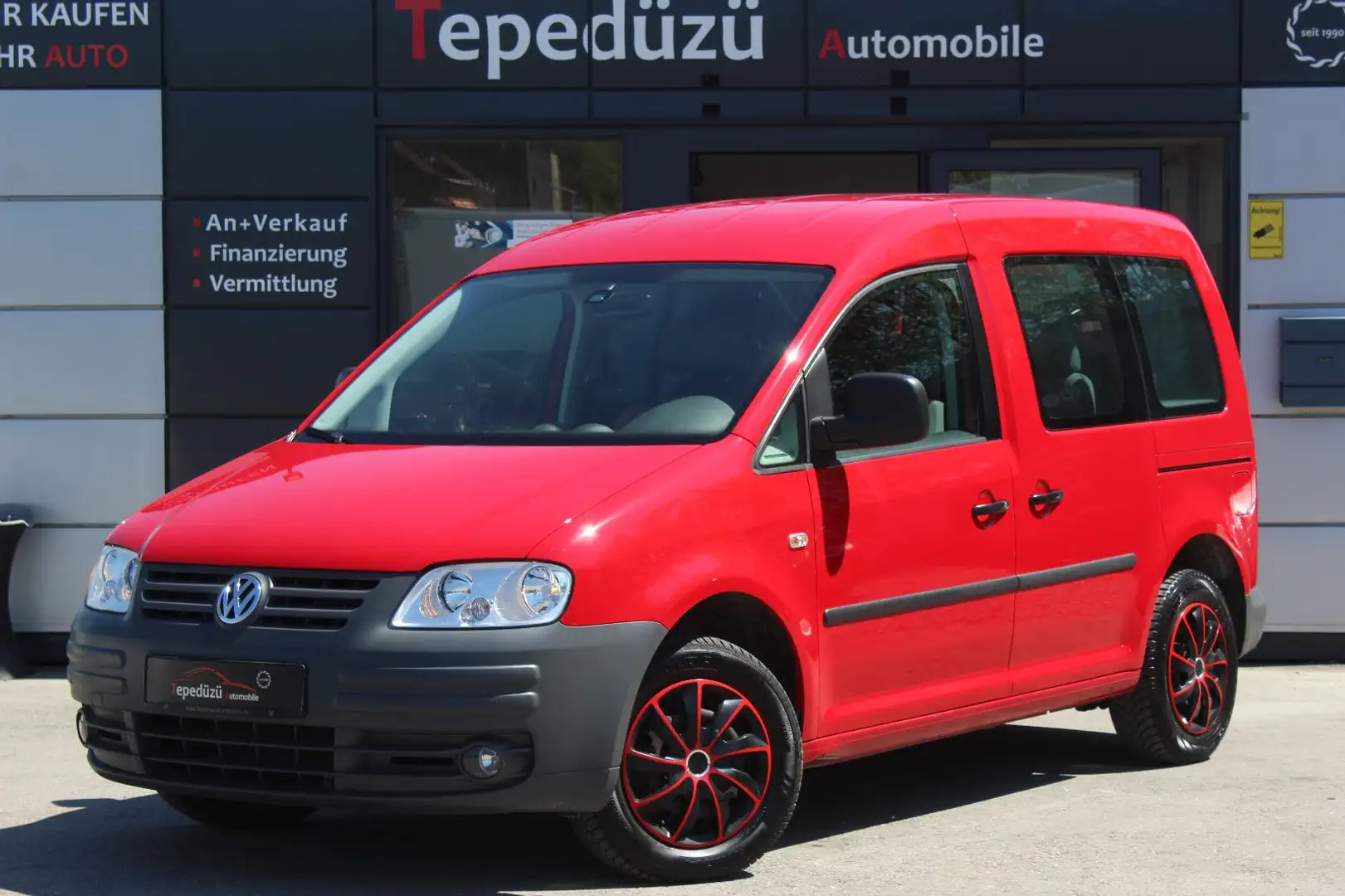Volkswagen Caddy Life*2 Schiebetüre*5 Sitzer*KD+TÜV NEU Rood - 1