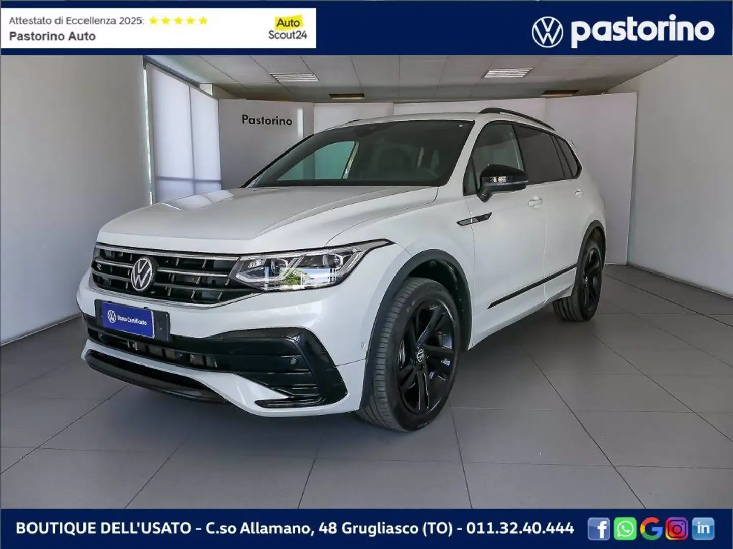 Volkswagen Tiguan Allspace TIGUAN 2.0 ALLSPACE TDI R-LINE 4M 200CV 7P Bianco - 1