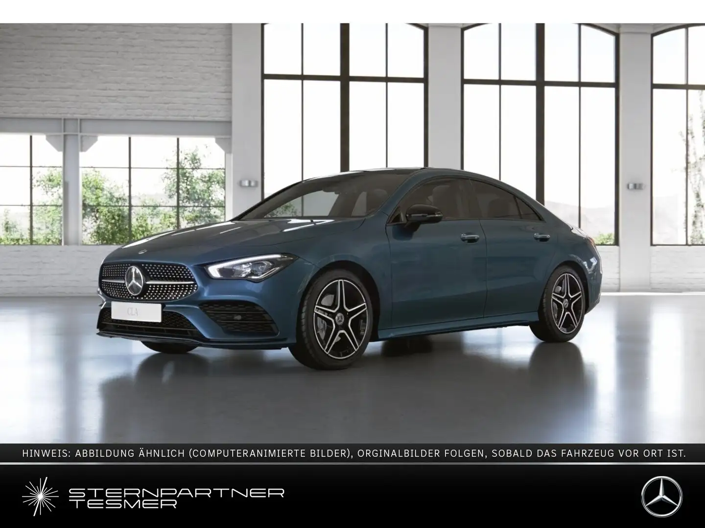 Mercedes-Benz CLA 200 d 4M +AMG+Night+MBUX+PANO+Ambiente+DISTR Bleu - 1