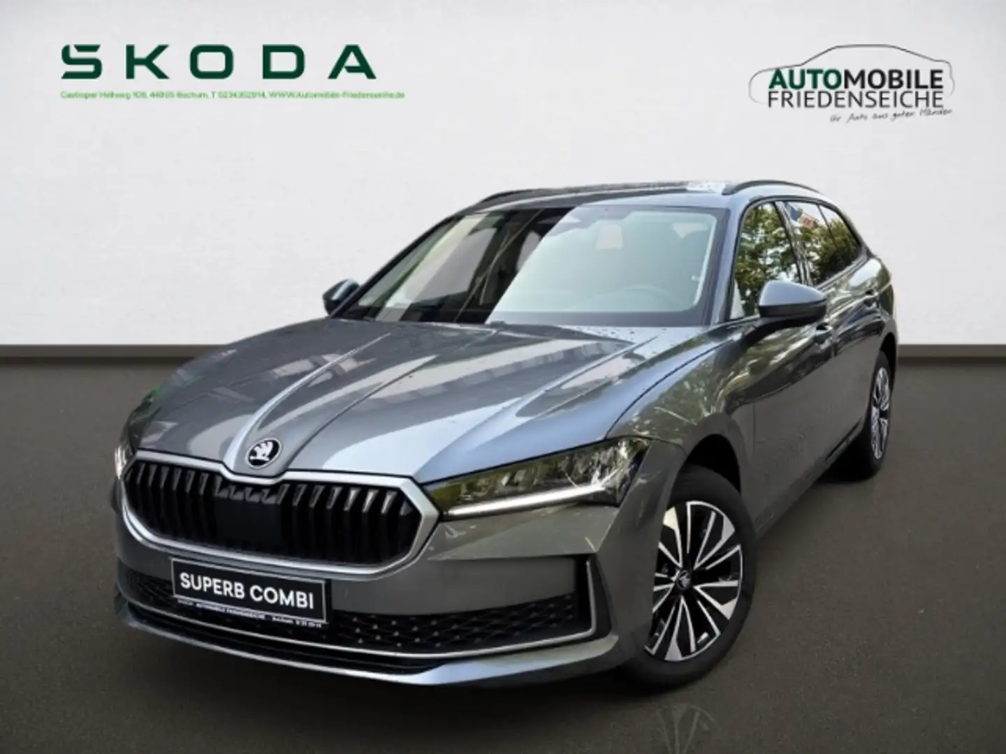 Skoda Superb Combi Selection 2.0 TDI DSG Navi AHK Ergo Gris - 1
