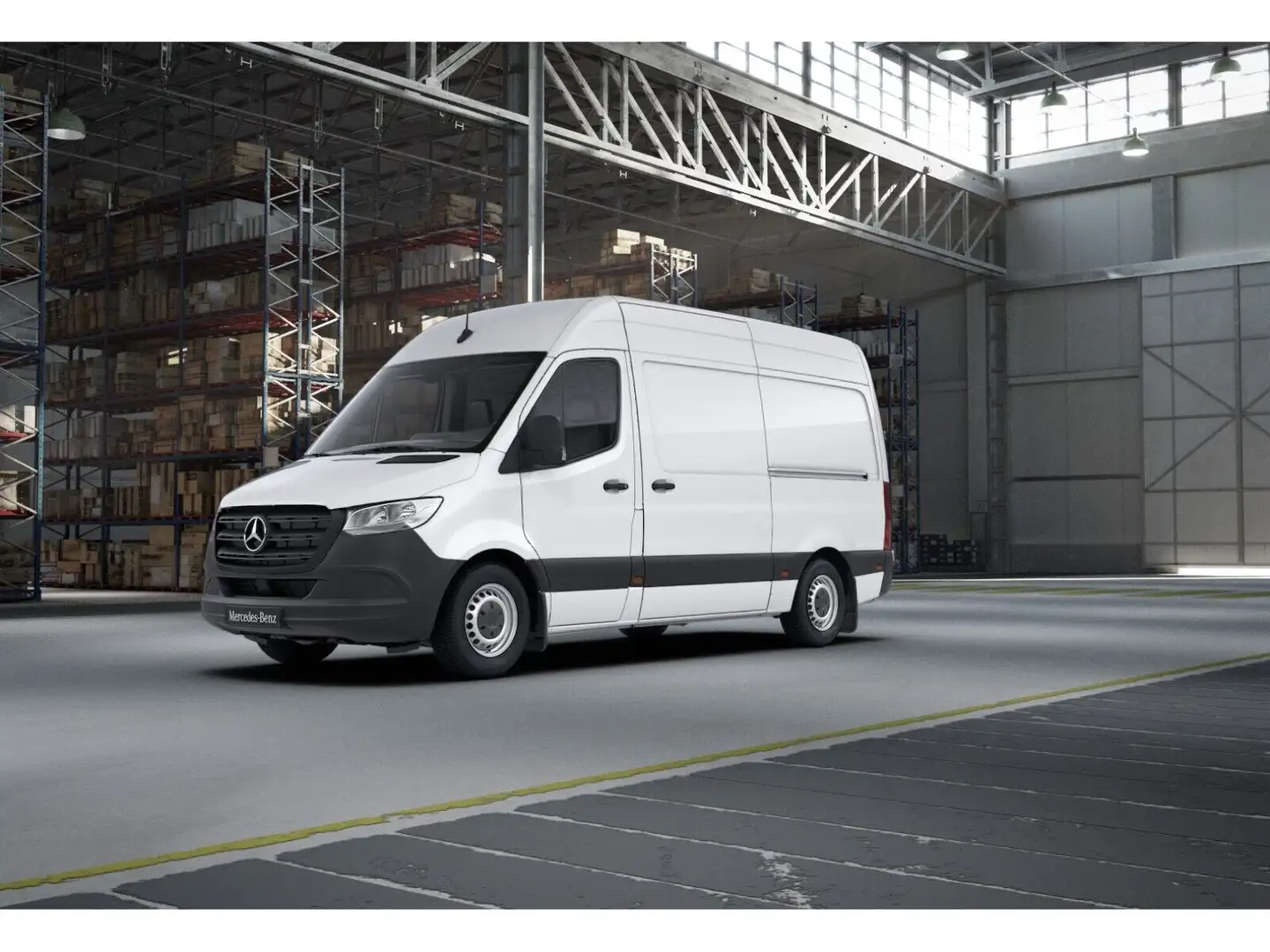 Mercedes-Benz Sprinter 315 CDI Kasten Hochdach 3665 Navi SHZ Weiß - 1