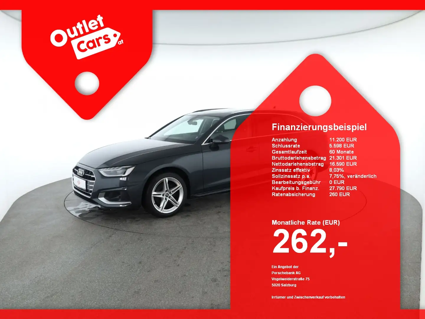 Audi A4 Avant 35 TDI Advanced Aut LED+LEDER+ASSIST+SKY Grau - 1