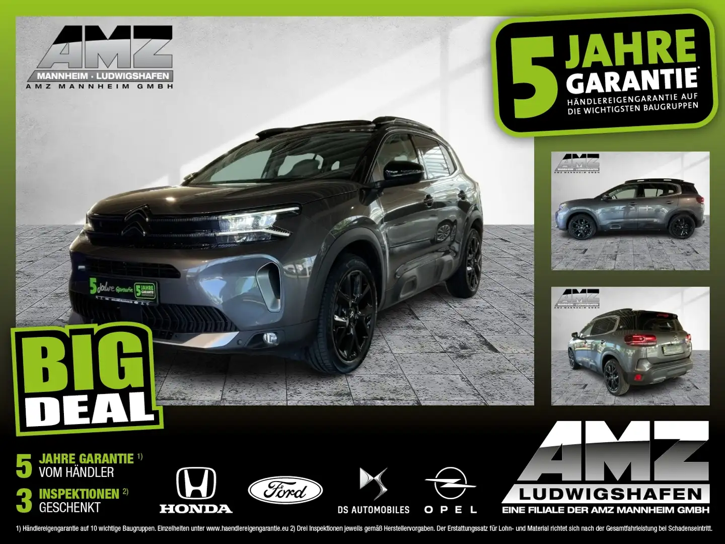 Citroen C5 Aircross 1.2 Automatik Leder*Schiebedach*TOP Gris - 1