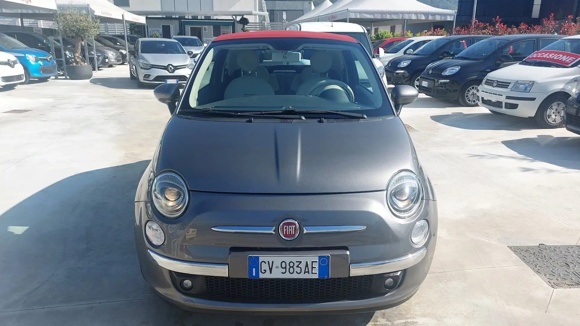 Fiat 500 C 1.2 Lounge Gris - 2