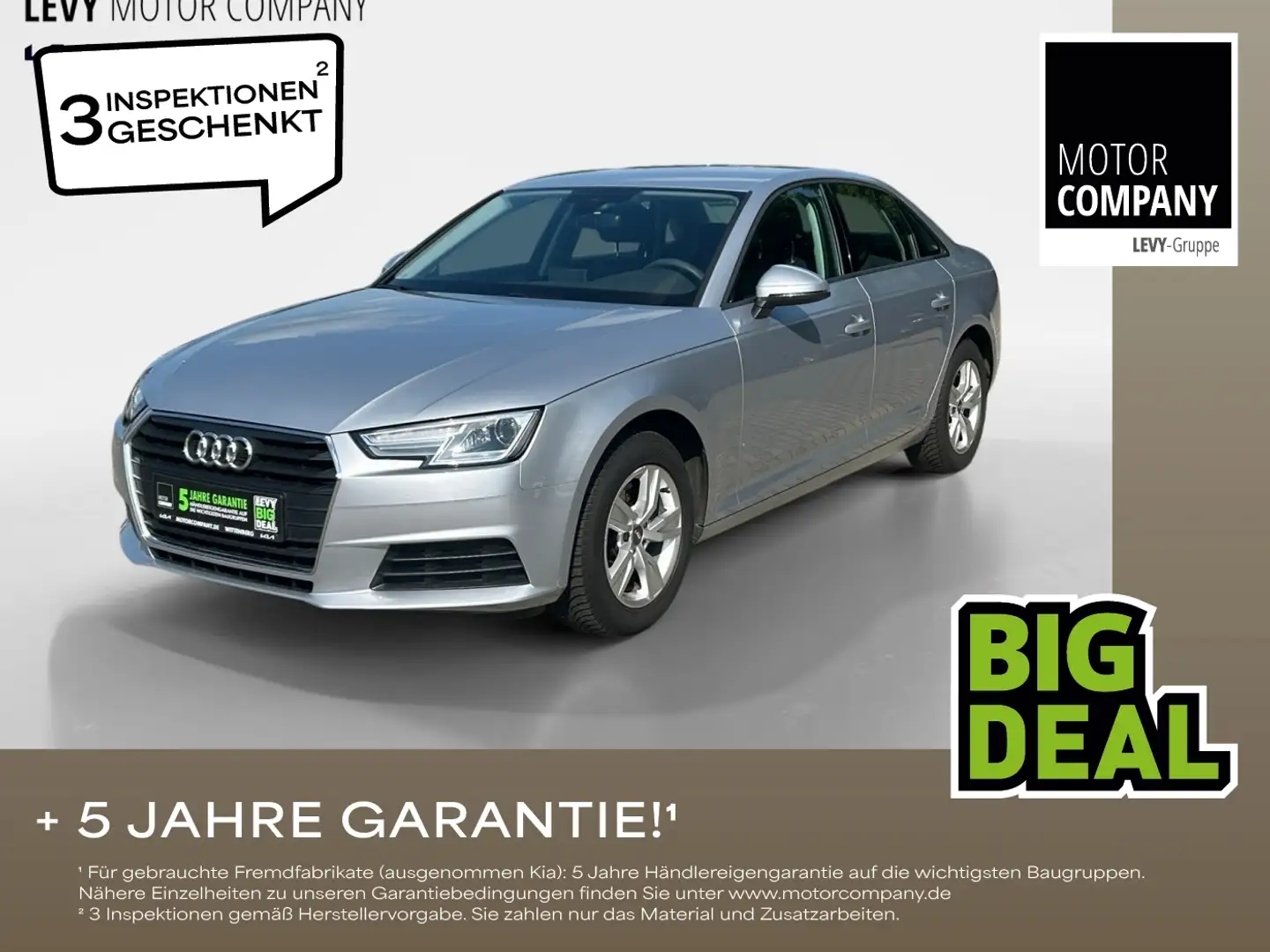 Audi A4 1.4 TFSI LM KlimaA PDC AUT el.Heck Xenon Silber - 1
