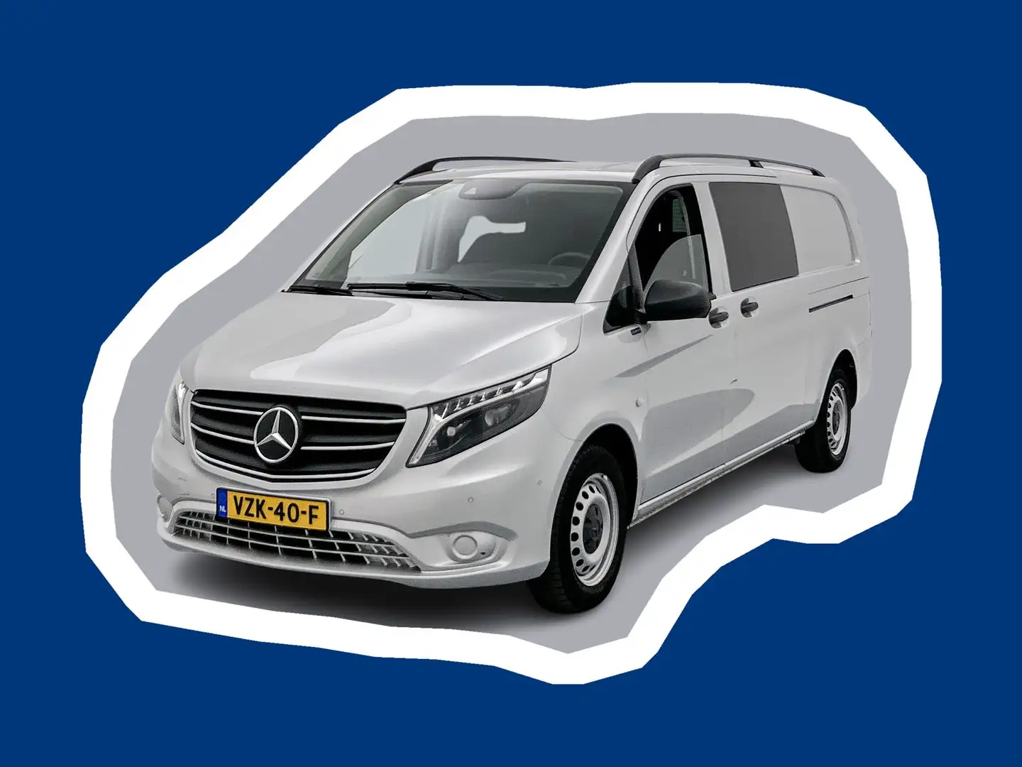 Mercedes-Benz Vito 114 CDI DC Extra Lang Dubbele Cabine Led koplampen Zilver - 1