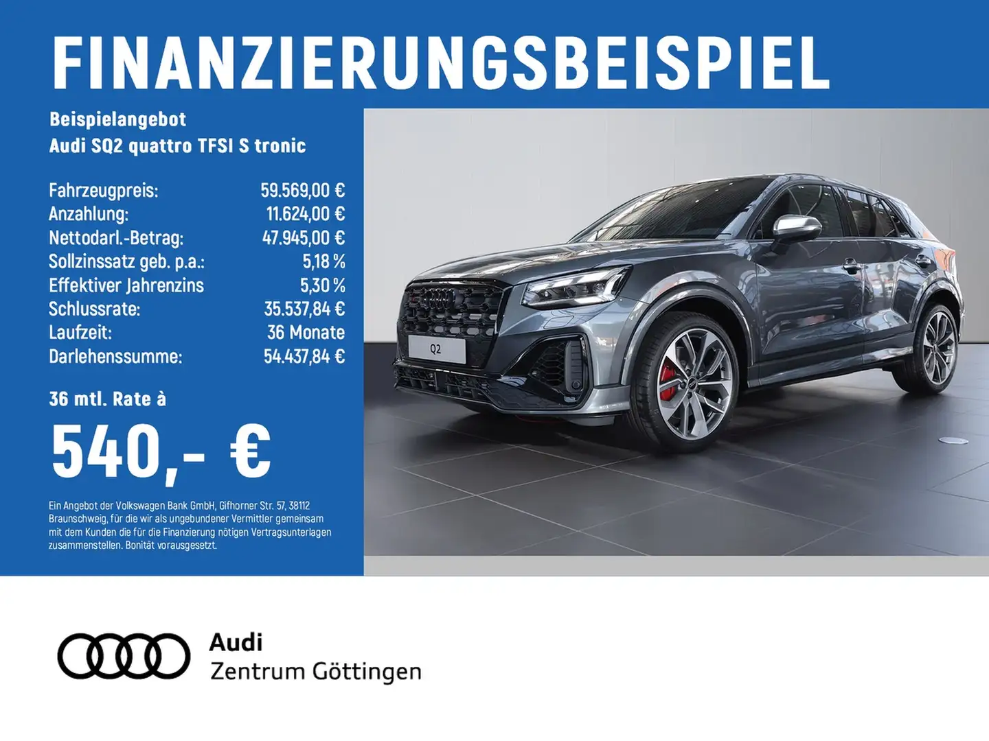 Audi SQ2 quattro TFSI S tronic +PANO+AHK+MATRIX+SONOS Gris - 2
