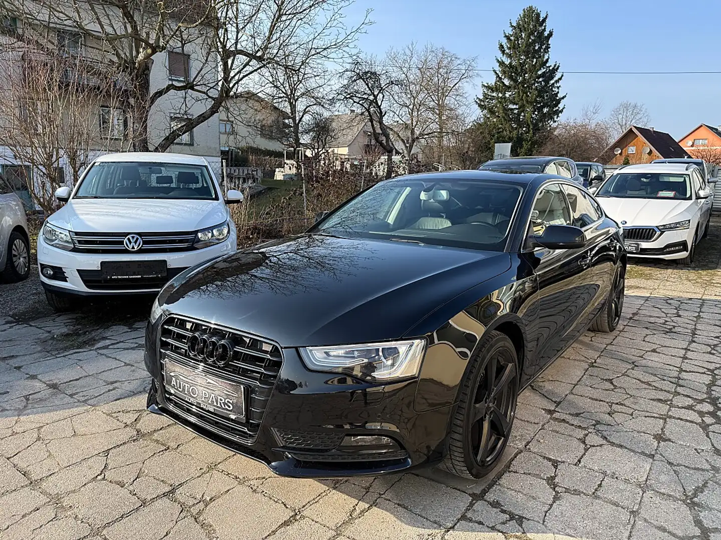 Audi A5 SB 2,0 TDI-NAVI-LEDER-1/3 ZINSFREI FINANZIERUNG Schwarz - 1