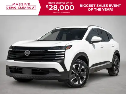 White 2025 Nissan Kicks SUV / Crossover All-Wheel Drive Automatic