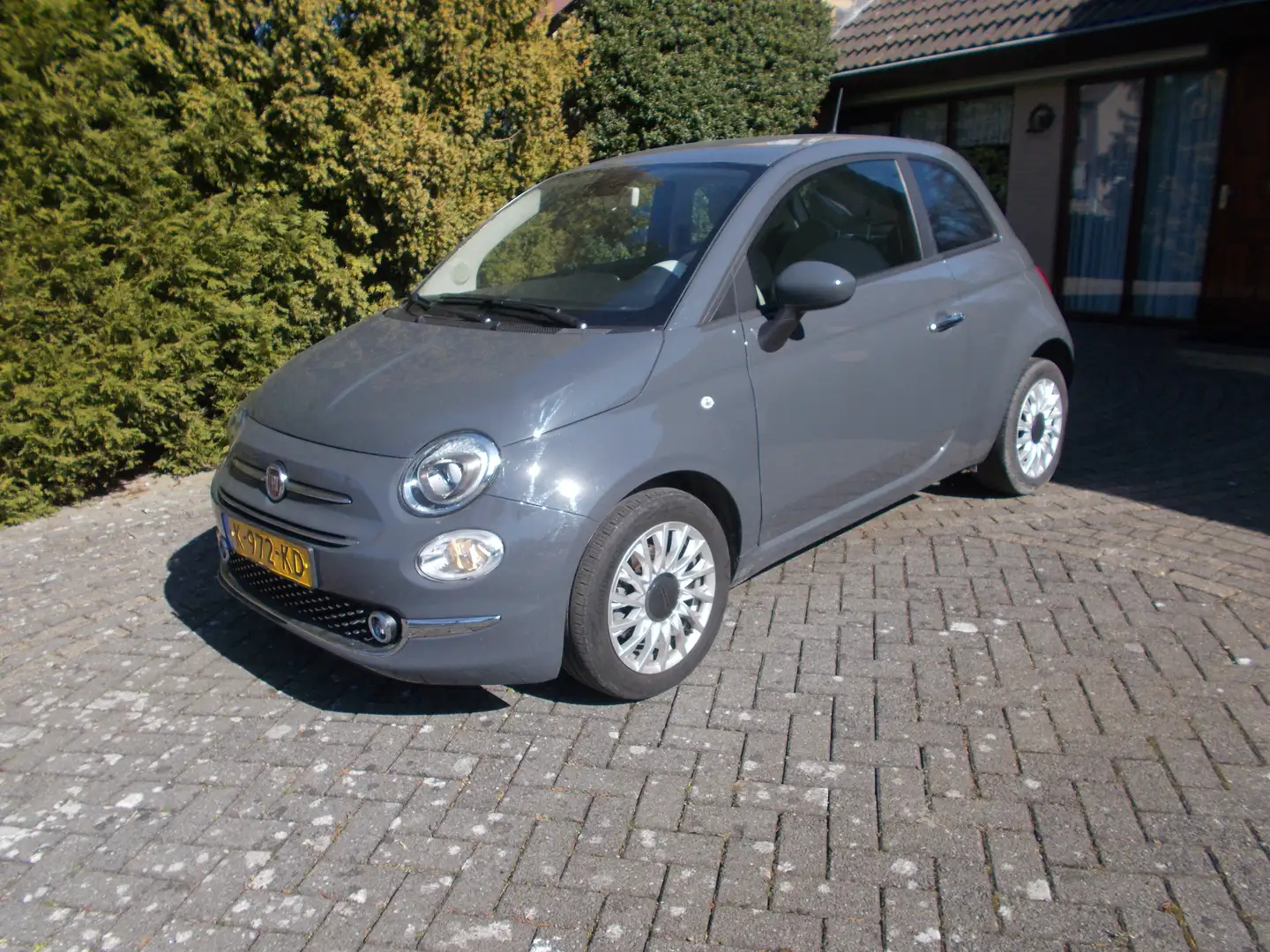 Fiat 500 500 1.0 Hybr. Lounge Grijs - 1