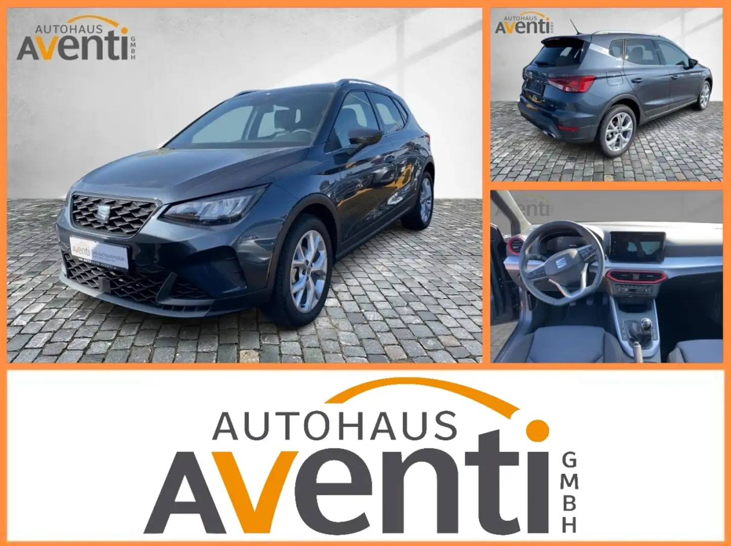 SEAT Arona FR *LED*Navi*Lane Assist*W-Paket*Apple*DAB Grau - 1
