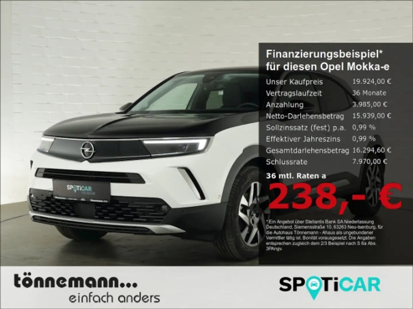 Opel Mokka-E B ELEGANCE 50 kWH AT+RÜCKFAHRKAMERA+CARPLAY+WÄRMEP Weiß - 1