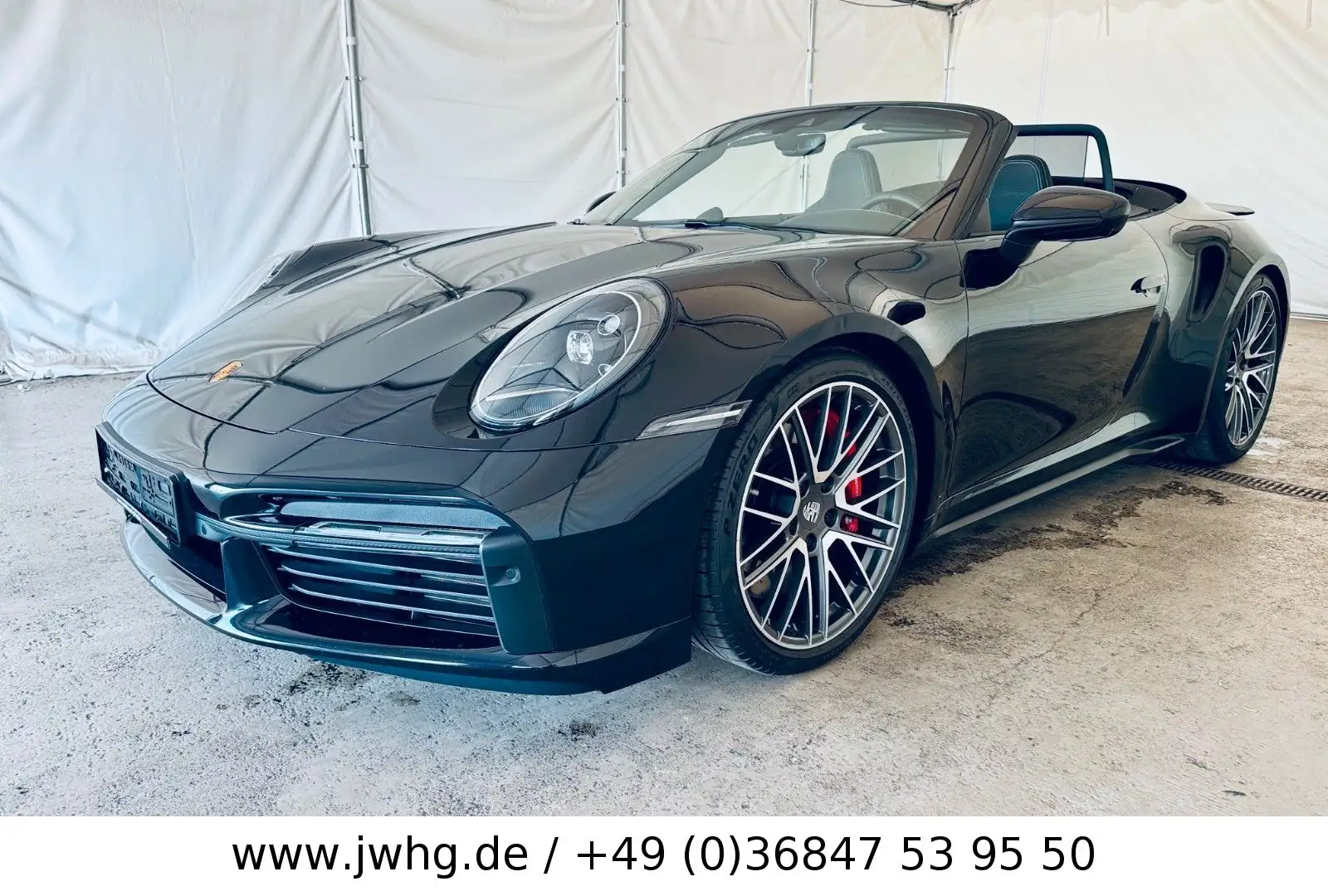 Porsche 992 911 Turbo Cabrio 1Hand unfallfrei approved 03/26 Schwarz - 2