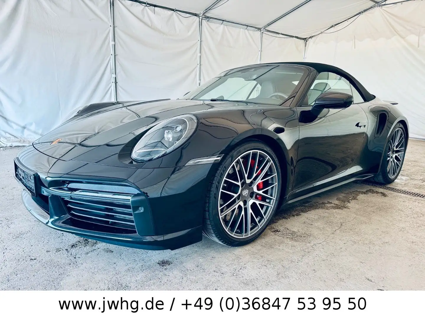 Porsche 992 911 Turbo Cabrio 1Hand unfallfrei approved 03/26 Schwarz - 1