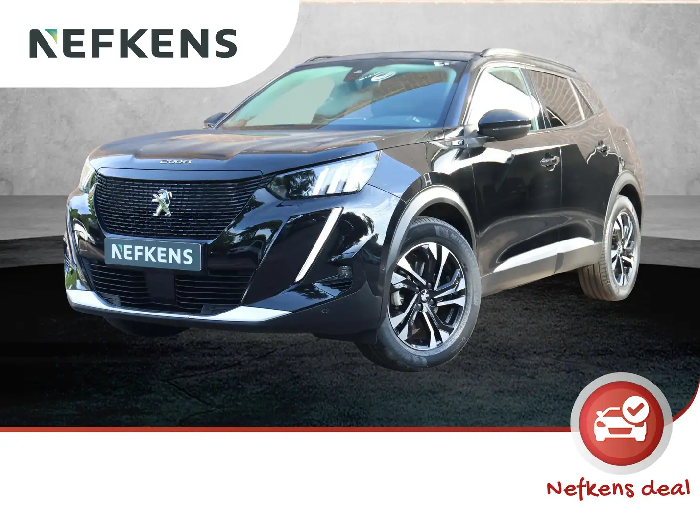 Peugeot e-2008 SUV GT 50kWh 136pk | Schuif-/kanteldak | Achteruit Zwart - 1