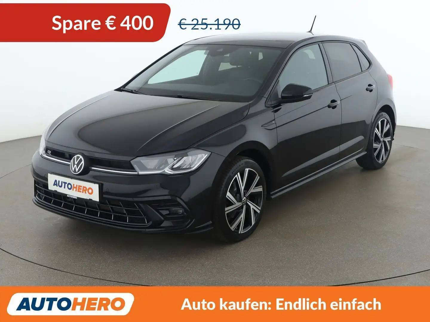 Volkswagen Polo 1.0 TSI R-Line Schwarz - 1