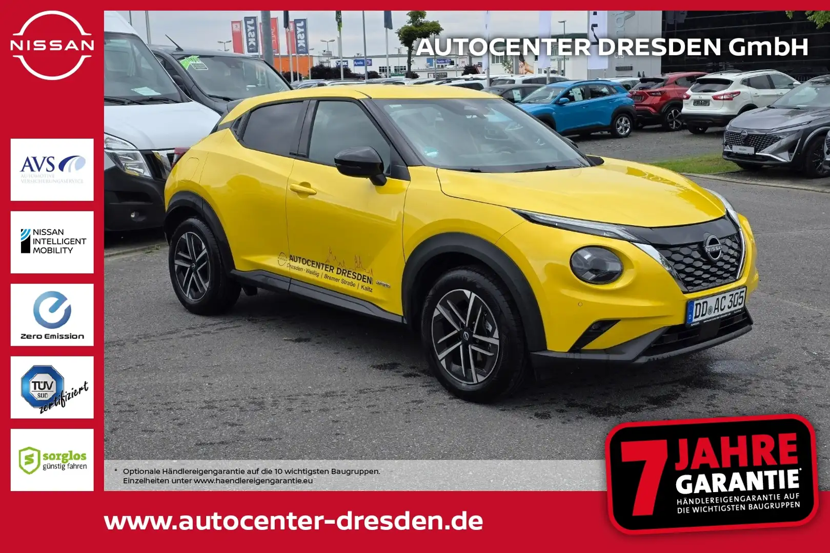 Nissan Juke 1.6 HYBRID 143 PS N-Connecta Navi SpurH Kam Jaune - 1