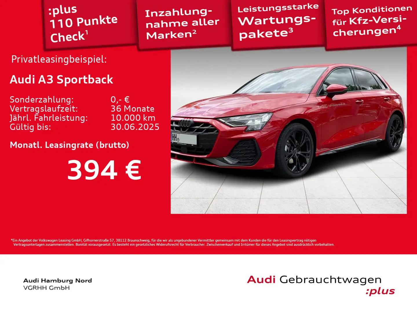 Audi A3 30 TFSI S line S tronic Sitzhzg Kli Rouge - 1