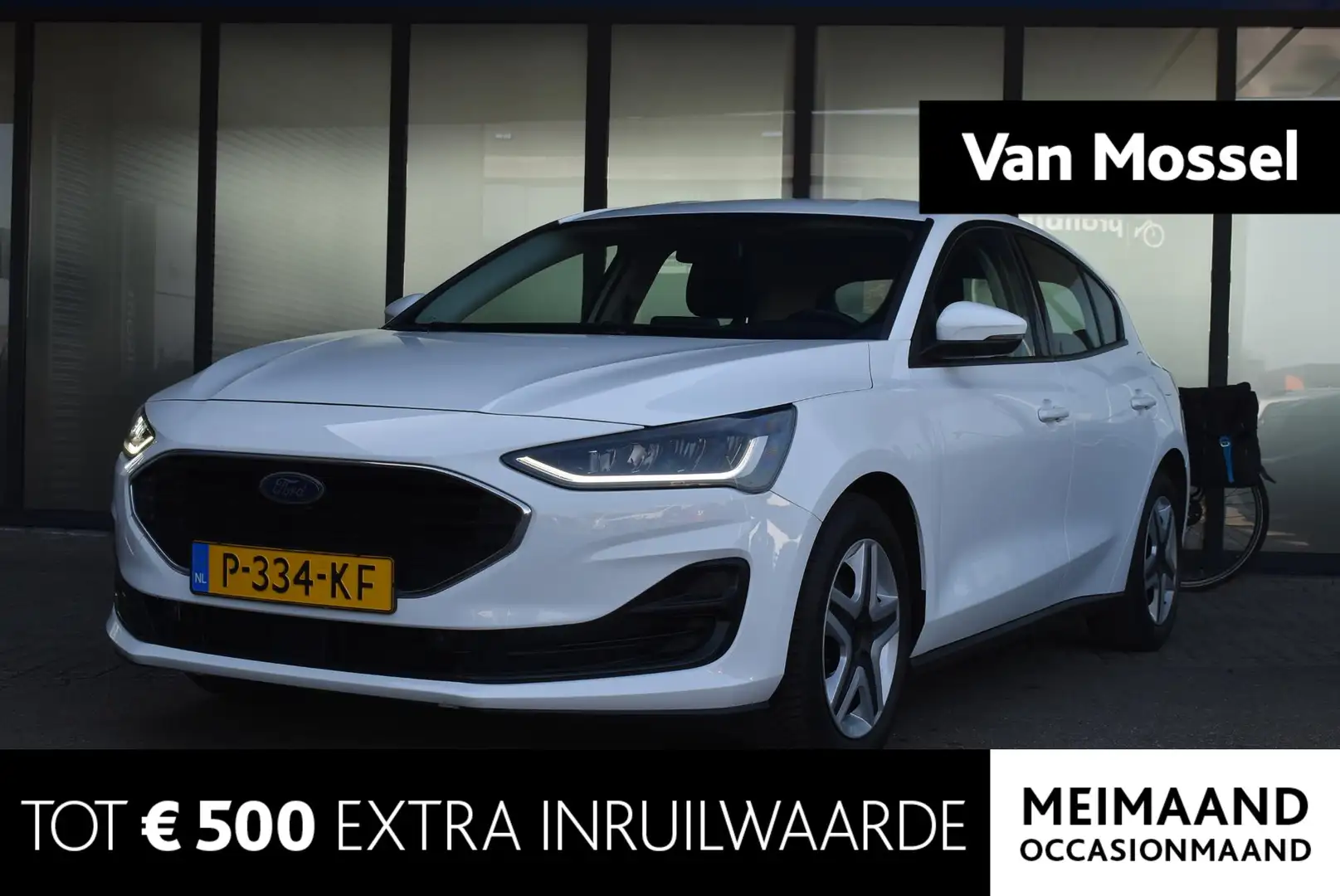 Ford Focus 1.0 EcoBoost Hybrid Connected | LMV | Parkeersenso Weiß - 1