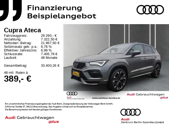 CUPRA Ateca 1.5 TSI DSG *ACC*BEATS*360°*AHK*LED*SHZ*