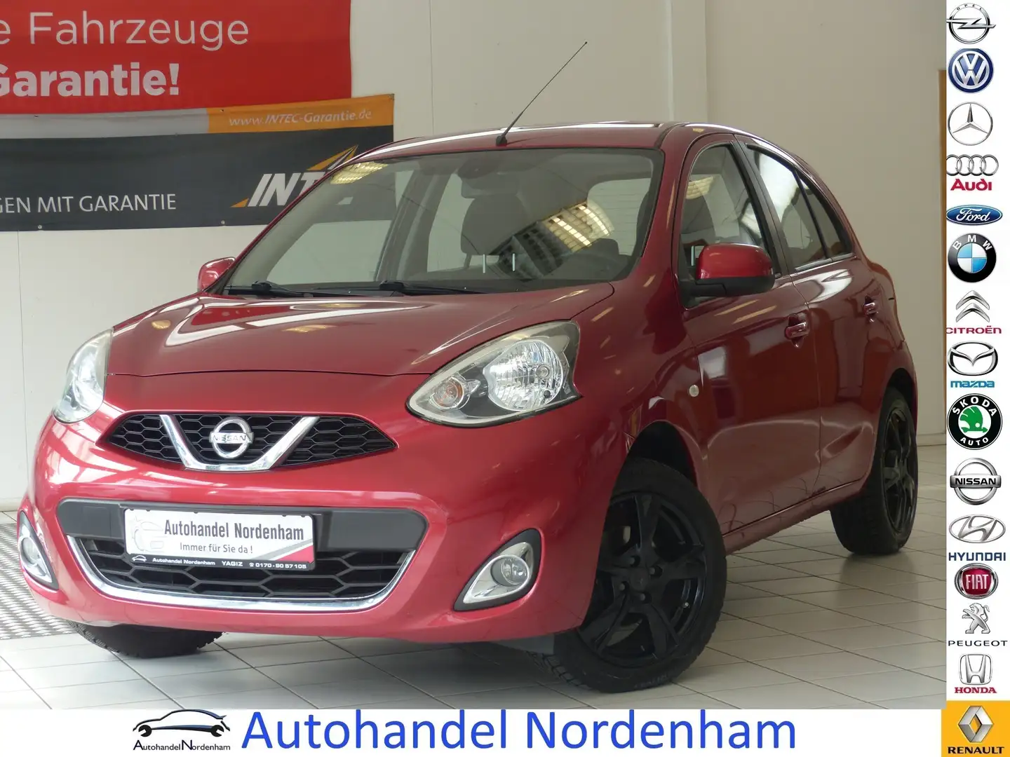 Nissan Micra 1.2 Acenta*KLIMAAUTOMATIK*5 TRG*TÜV NEU* Rot - 1