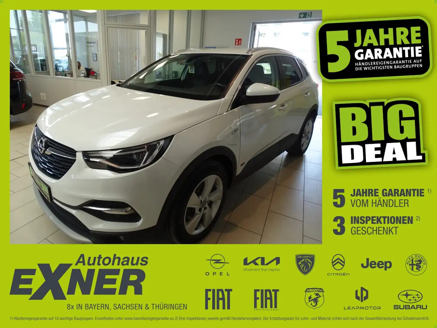 Opel Grandland X 1.6 Turbo Hybrid ELEGANCE *NAVI*LED Weiß - 1