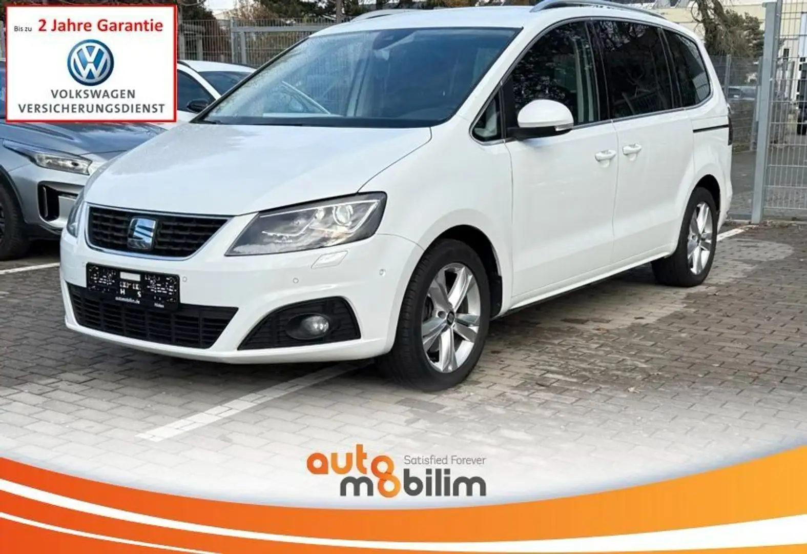 SEAT Alhambra Xcellence 2.0 TDI*7Sitz*Spur*TotW*KAM* Weiß - 1