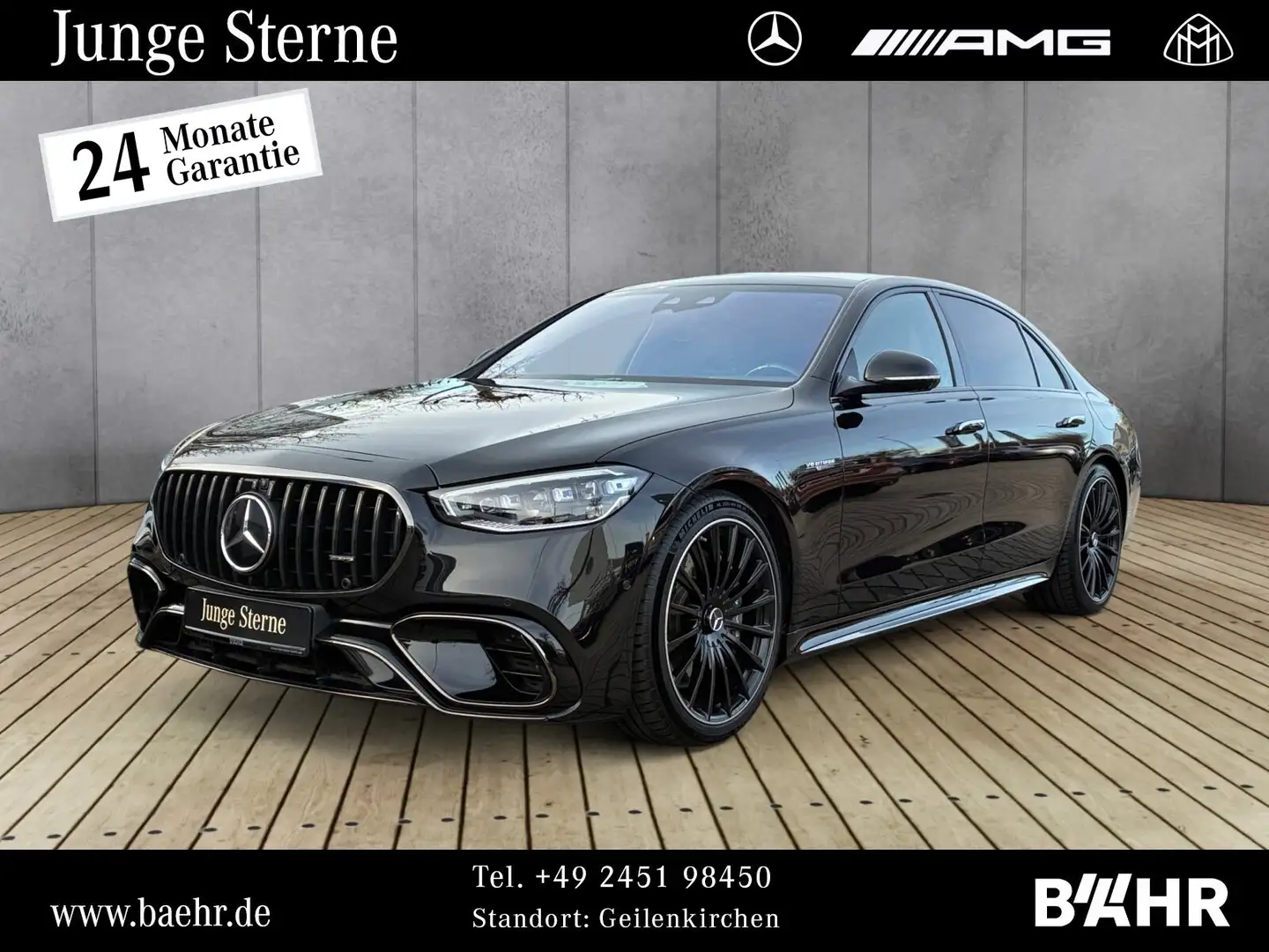 Mercedes-Benz S 63 AMG S 63 E Performance lang Night/Burmester3D/Pano Negro - 1
