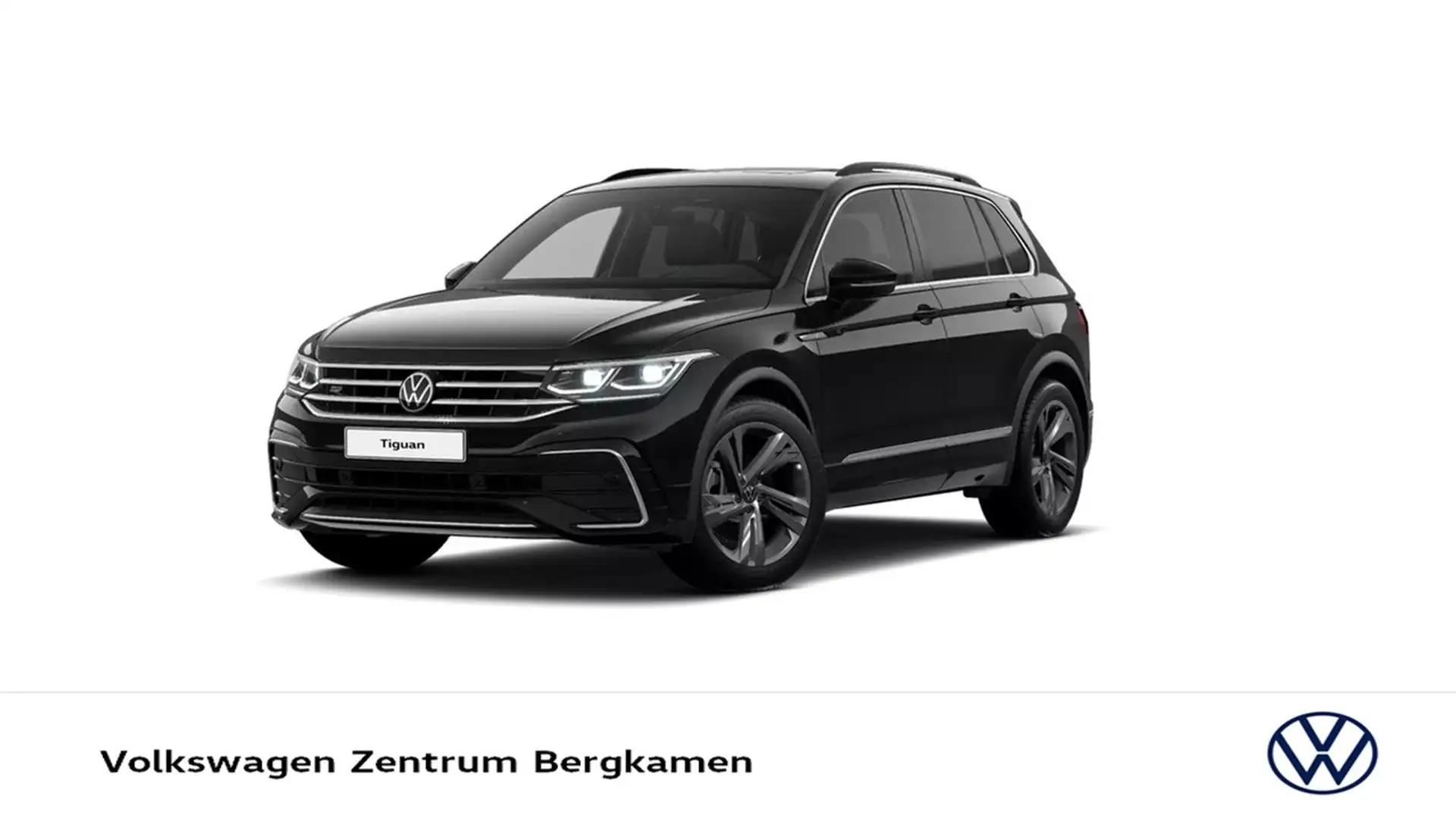 Volkswagen Tiguan 2.0 R-LINE 4X4 LEDER STANDHZ PANO AHK CAM Schwarz - 2