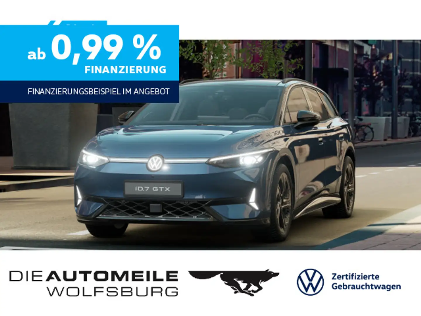 Volkswagen ID.7 Tourer GTX 4Motion GTX Matrix/HeadUp/H+K/Pa Blau - 1