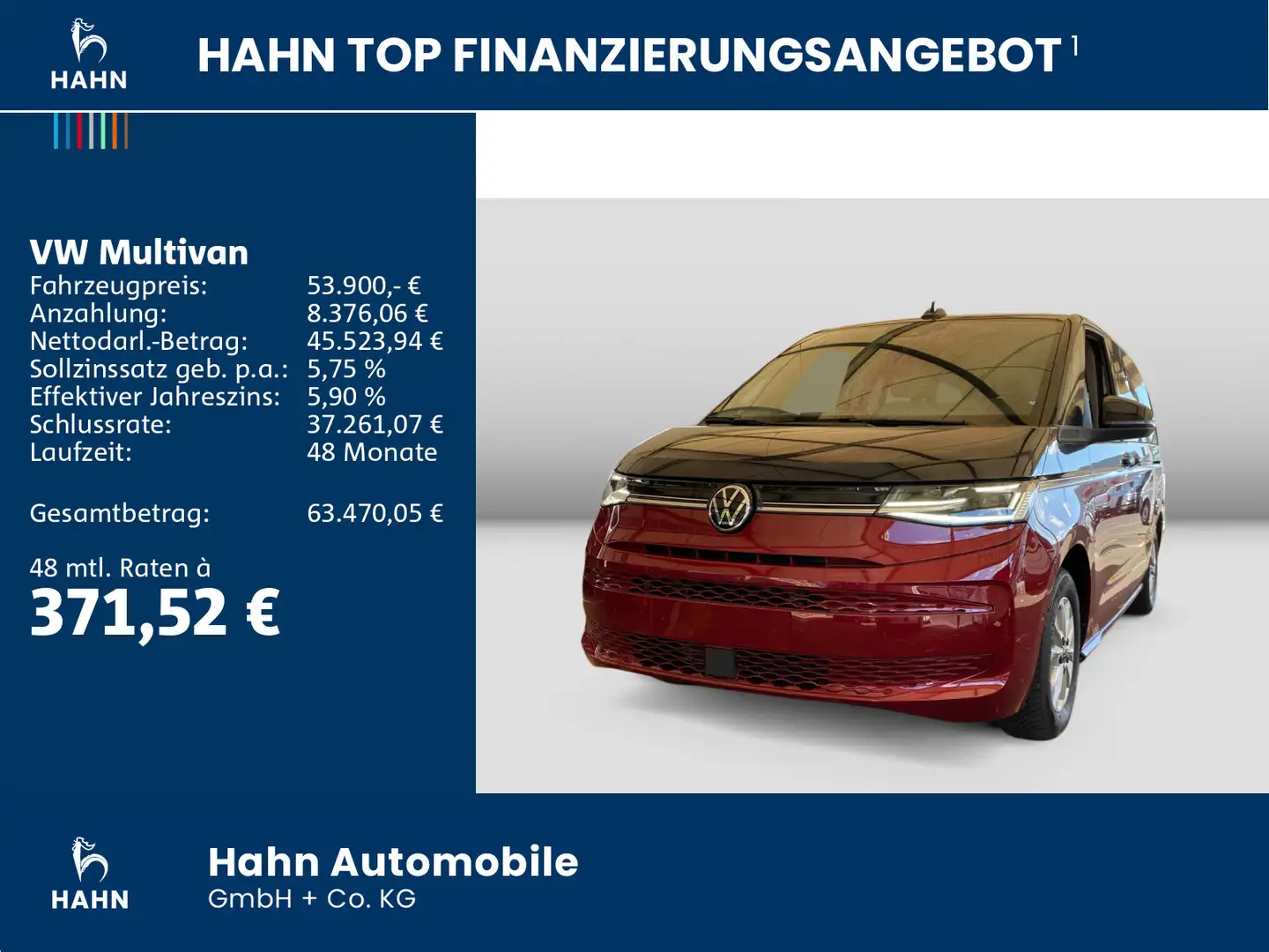 Volkswagen T7 Multivan 2.0 TDI 110 KW Life LÜ Vis-a-Vis AHK HE Schwarz - 2