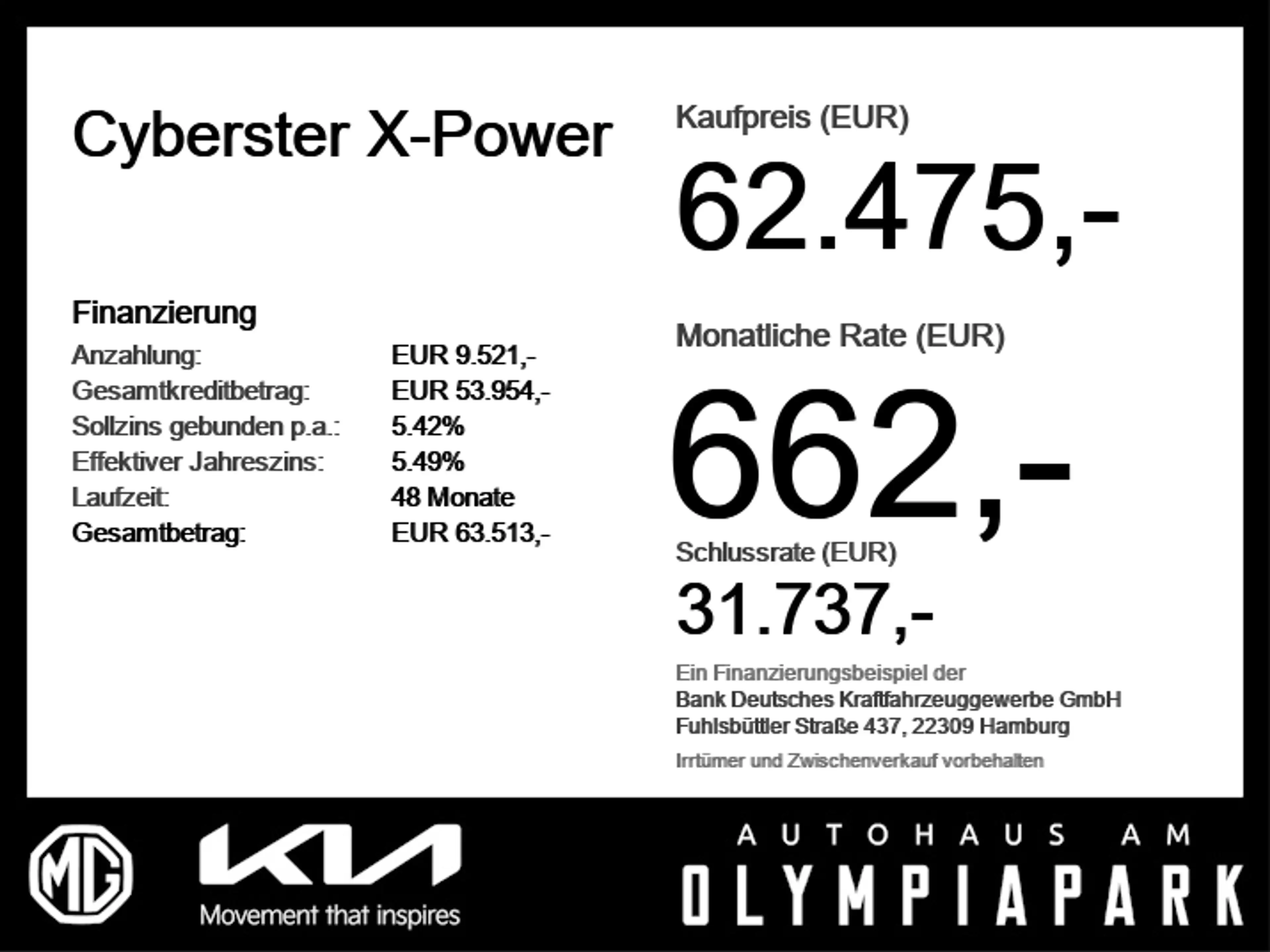 MG Cyberster X-Power Pure Performance Roadster — photo 6