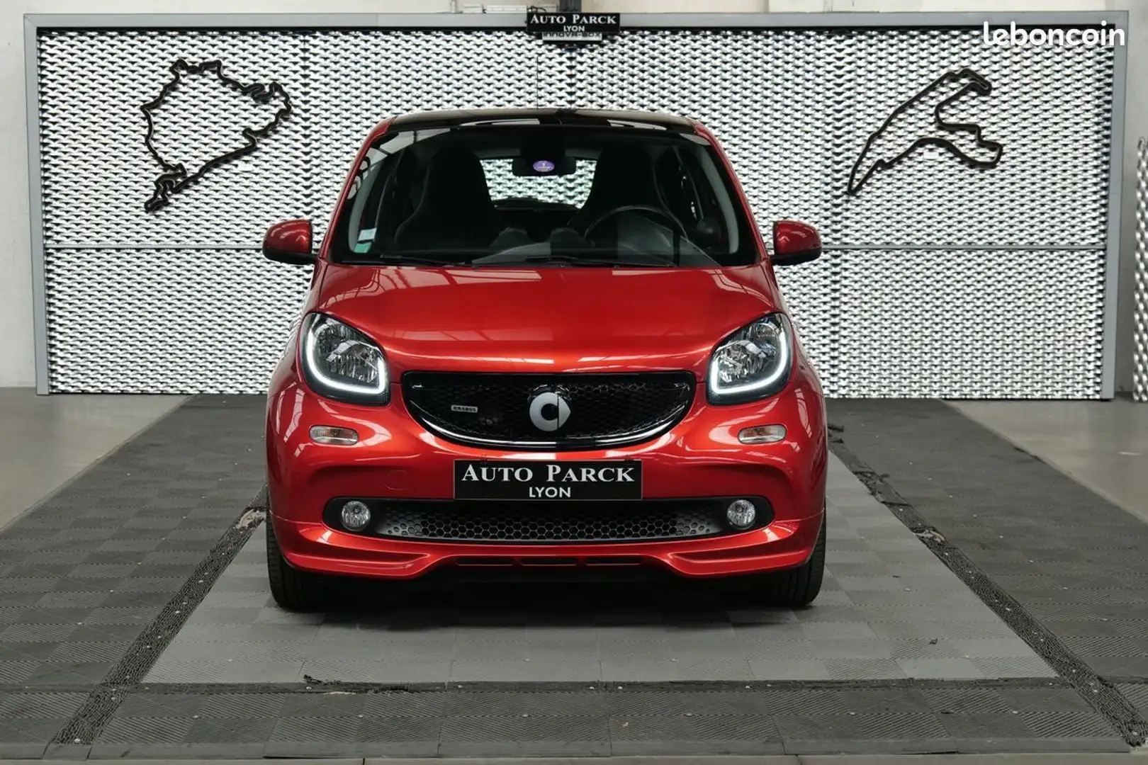 smart forFour Tres 109ch bva brabus xclusive toit panoramique gp Rouge - 2
