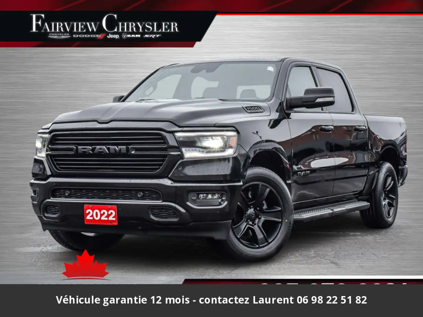 Dodge RAM Sport Night 12P 5.7L 4x4 Tout compris hors homolog Noir - 1