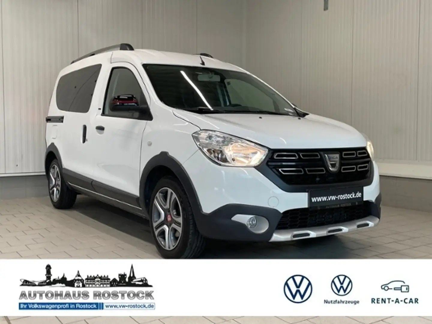 Dacia Dokker Stepway Plus 1.3 TCe 130 NAVI TEMPOMAT Blanco - 1