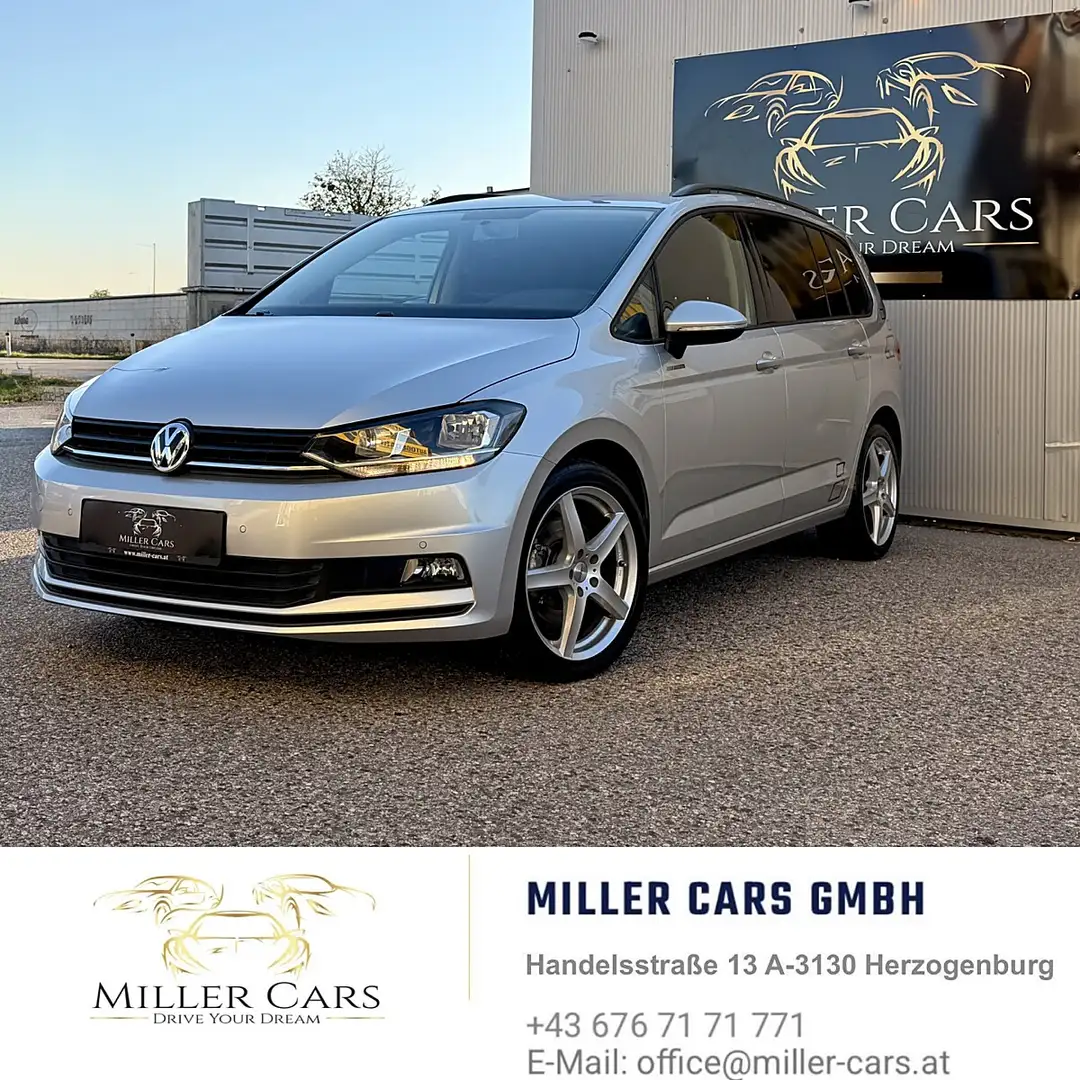 Volkswagen Touran 1.6 TDI BMT DSG*Servicegepflegt*neues Pickerl* Silber - 1