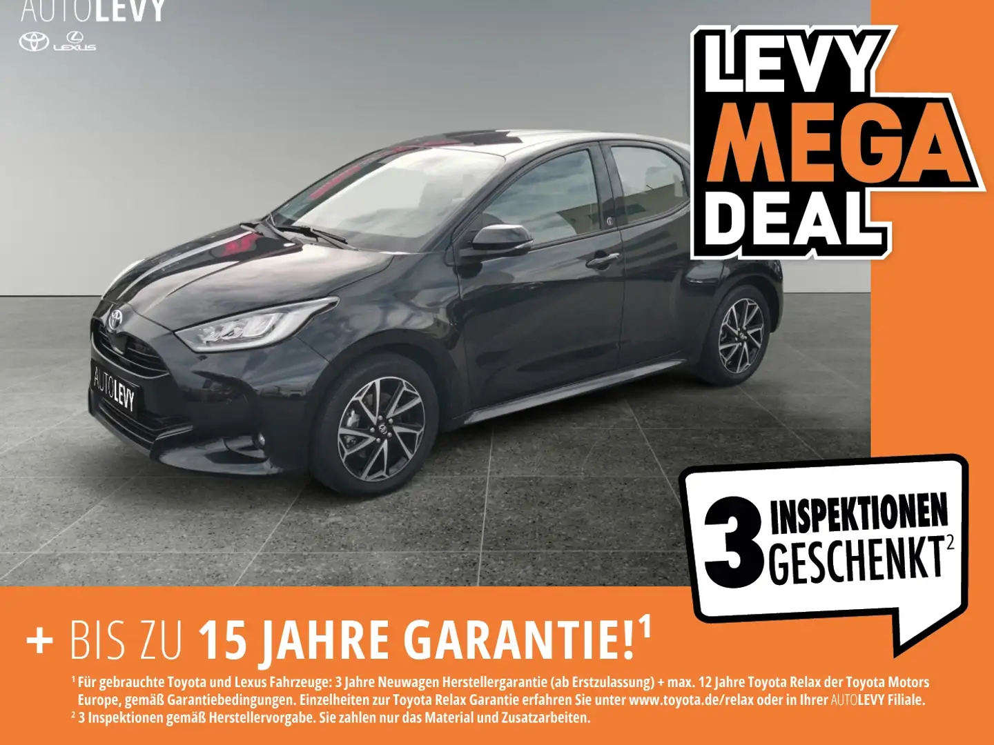 Toyota Yaris 1.5 Hybrid Team D Kamera*Carplay*SHZ Zwart - 1