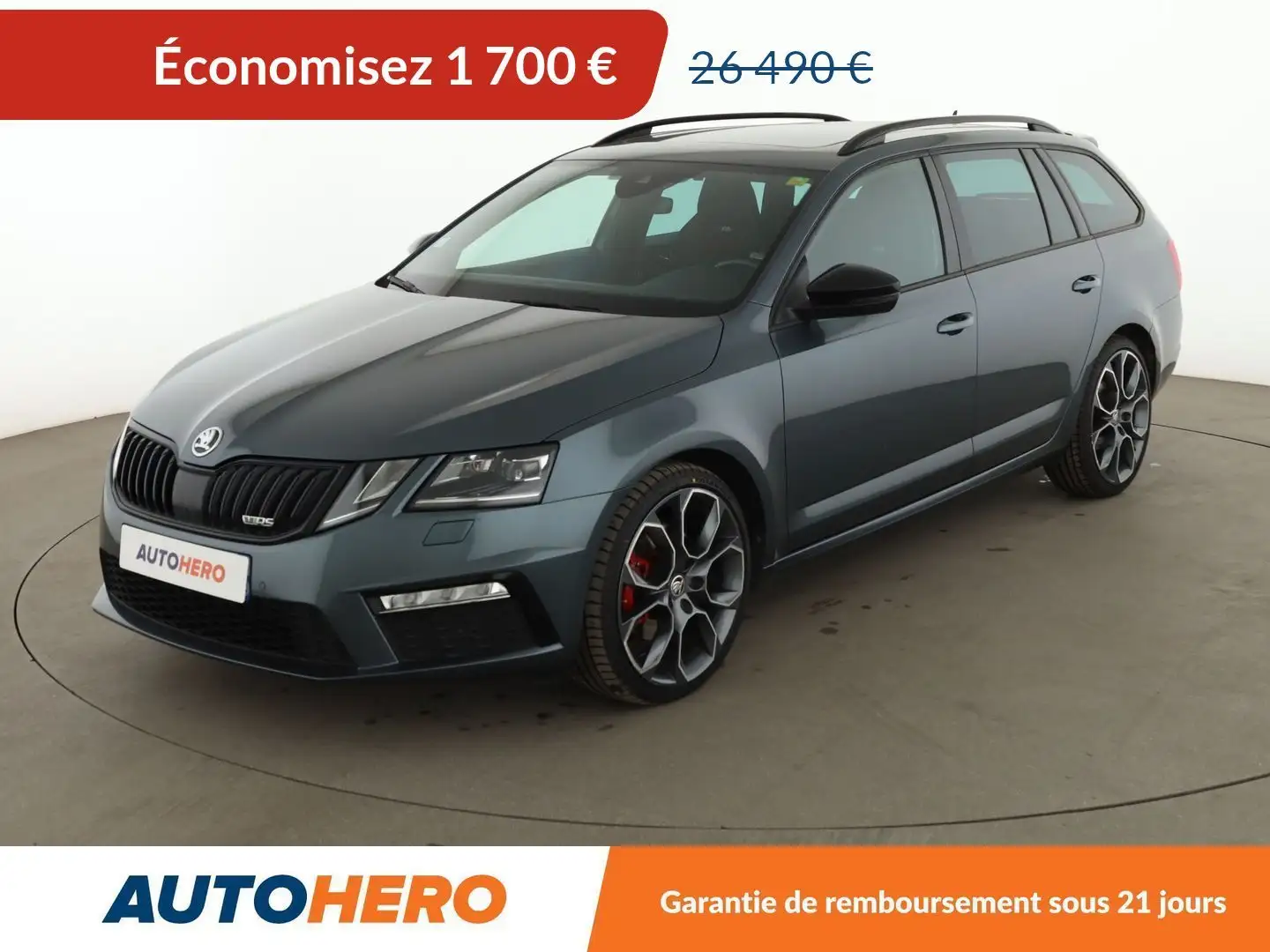 Skoda Octavia Combi 2.0 TDI RS 4x4 DSG7 Gris - 1