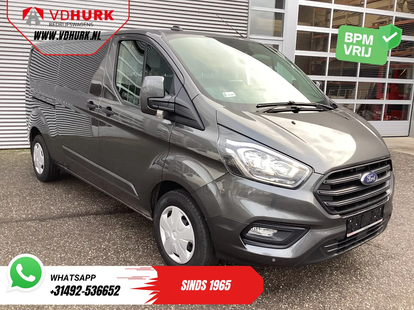 Ford Transit Custom 320 2.0 TDCI 130 pk Aut. L2 Trend Weinig Km/ Carpl Gris - 1