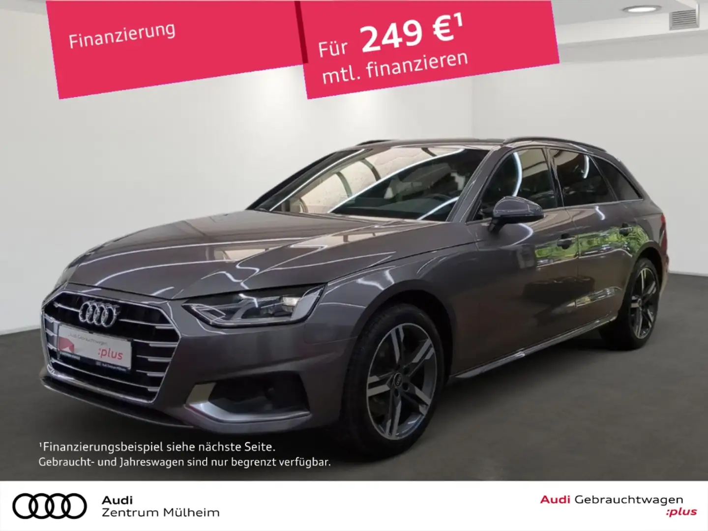 Audi A4 Avant 35 TDI S-Line Navi LED virtual APS Plus Grijs - 1