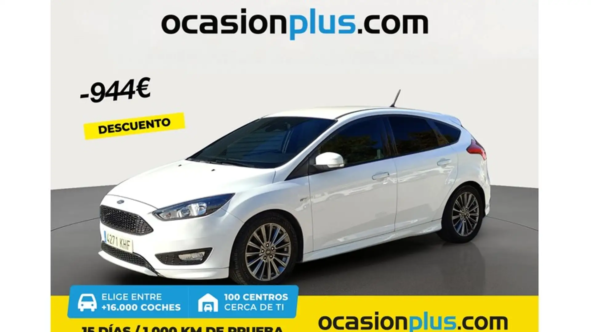 Ford Focus 1.0 Ecoboost Auto-S&S ST-Line 125 Weiß - 1