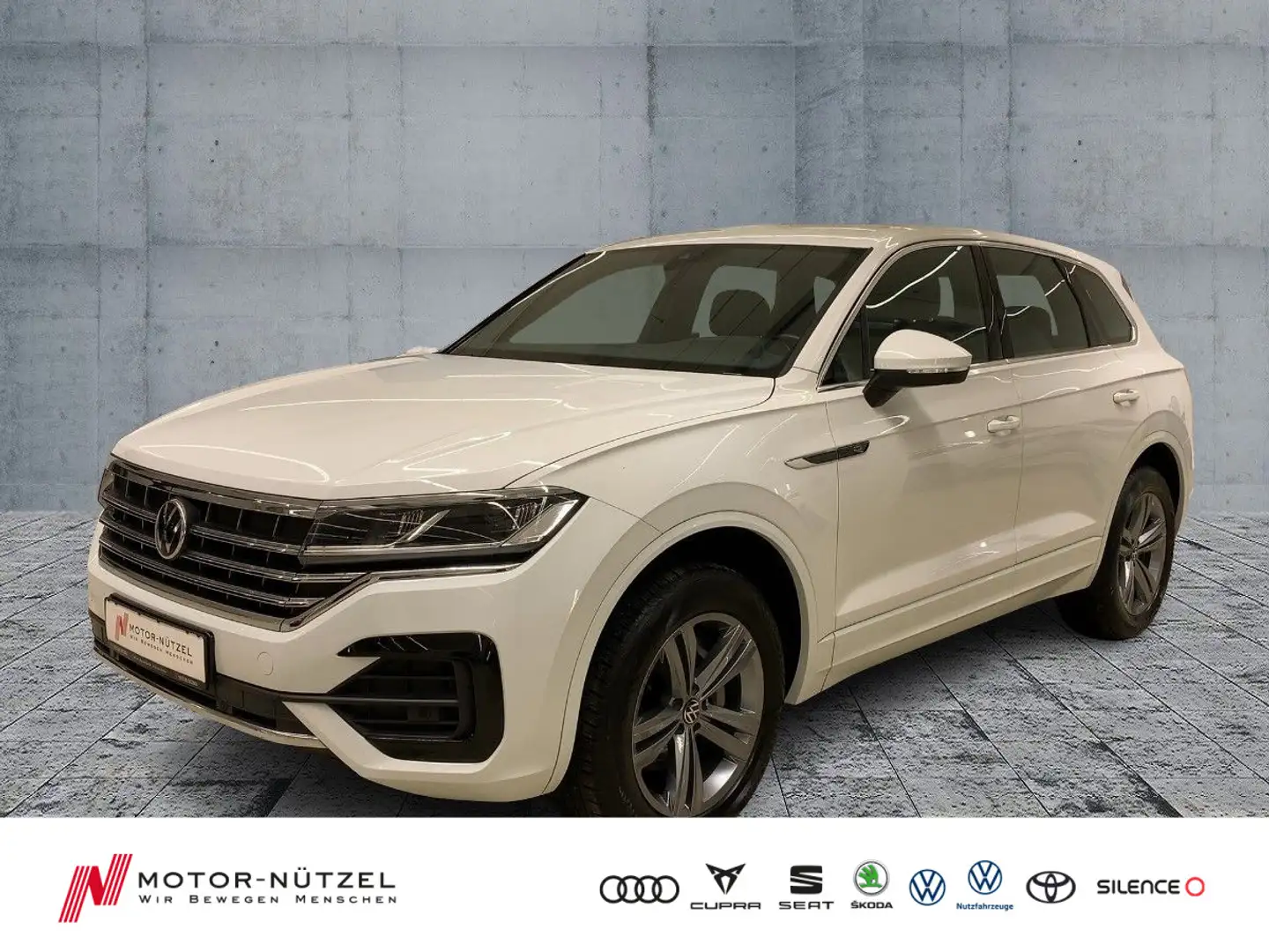 Volkswagen Touareg 3.0TDI 4M R-LINE LED+NAV+DAB+GRA+SHZ+PDC Weiß - 1