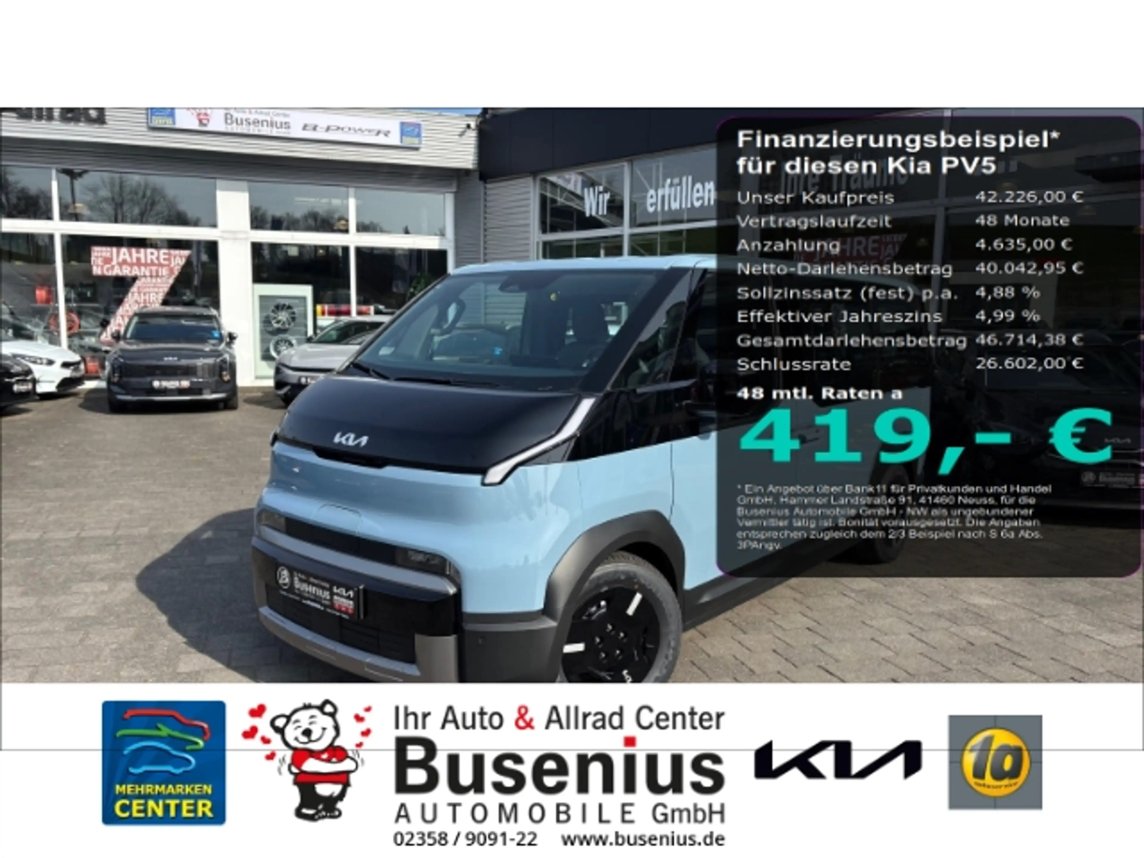 Kia PV5 Passenger Passenger 71.2 kWh Plus +WP+AW+Navi+SHZ+LED
