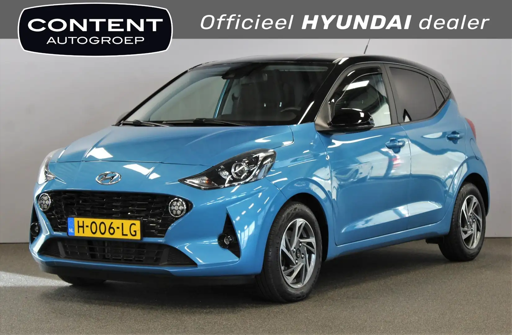 Hyundai i10 1.0i Premium I Navi I Climat controle I Trekhaak Blauw - 1