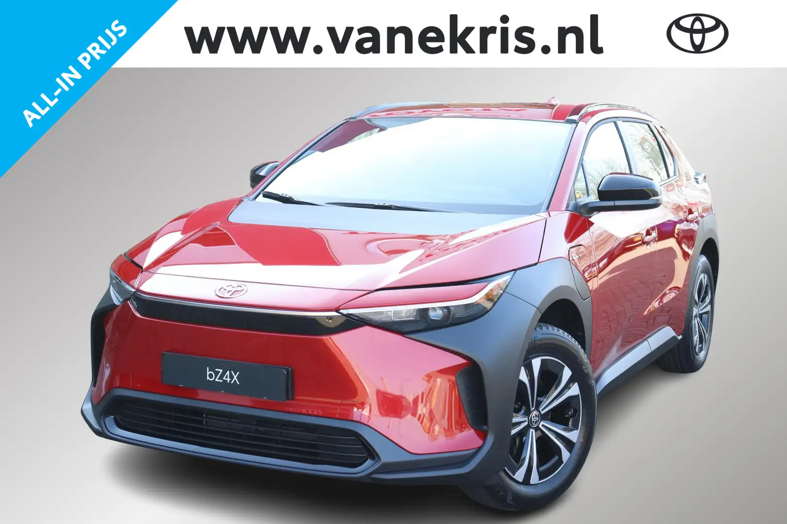 Toyota bZ4X Active 71 kWh , €6.600 Voorraadvoordeel en snel le Rood - 1