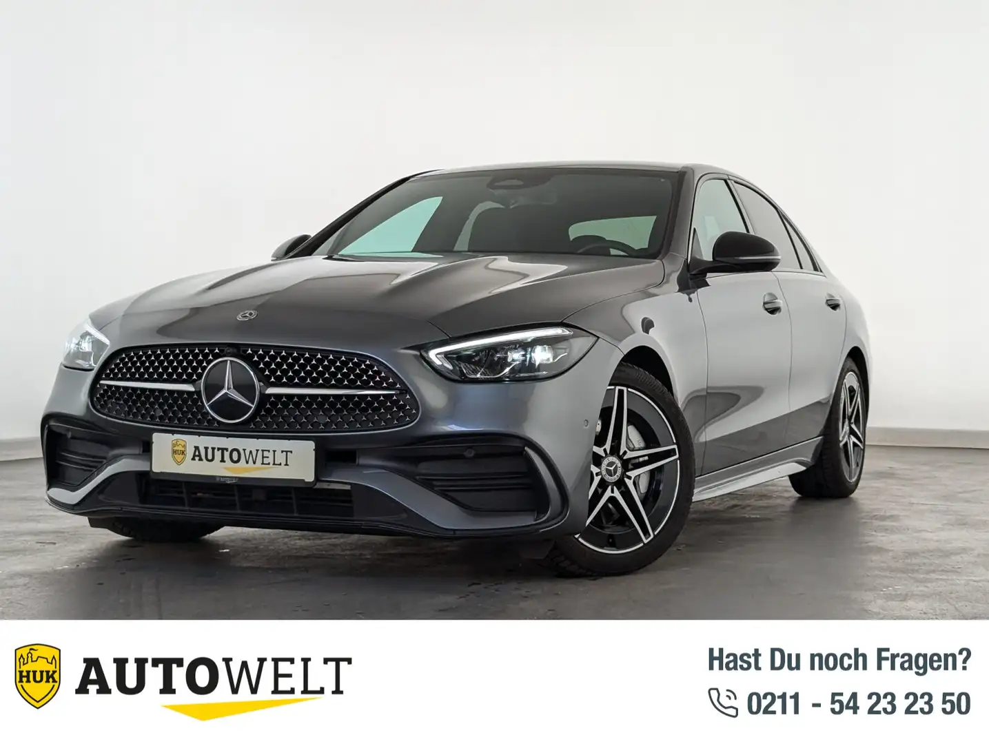 Mercedes-Benz C 180 C 180 AMG Line (EURO 6d) LED+NAVI+RFK+SHZ+TEMP+ BC Šedá - 1